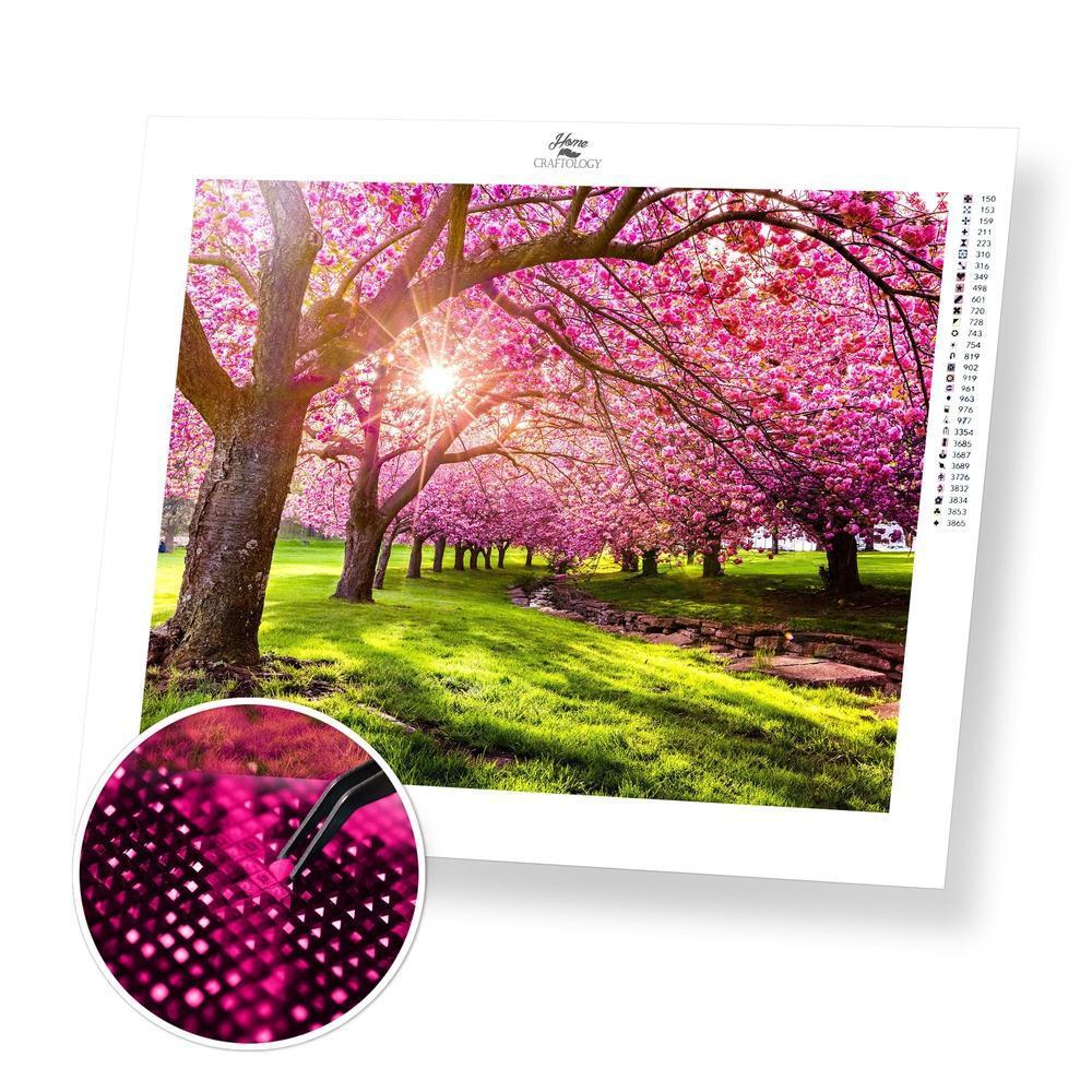 Cherry Blossom Glade - Premium Diamond Painting Kit