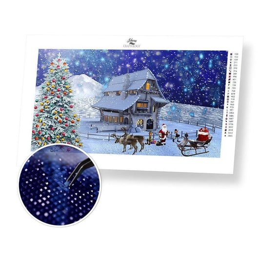 Christmas House - Diamond Painting Kit - Home Craftology