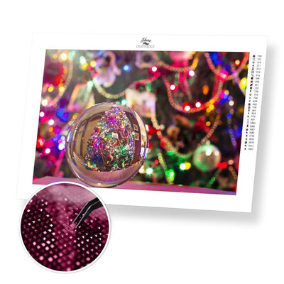 Christmas Tree Reflection - Premium Diamond Painting Kit