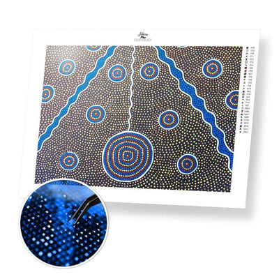 Circles and Waves - Diamond Painting Kit - Home Craftology