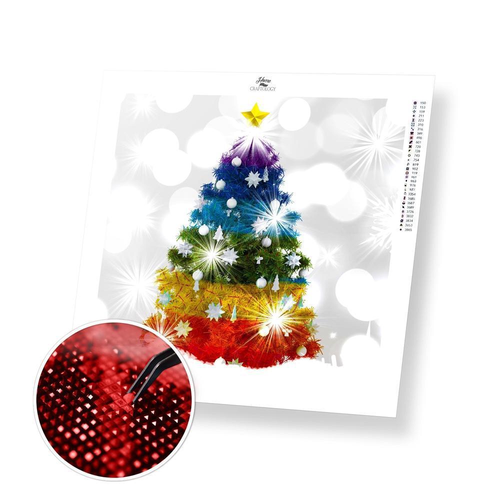 Colorful Christmas Tree - Premium Diamond Painting Kit