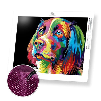 Colorful Dog - Premium Diamond Painting Kit