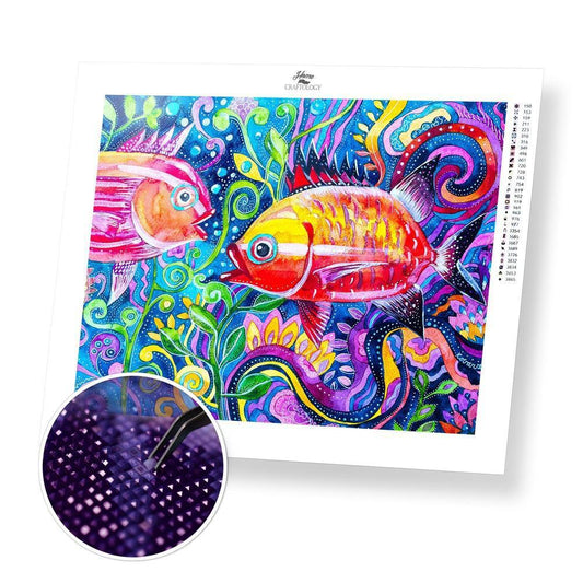 Colorful Fish - Exclusive Premium Diamond Painting Kit