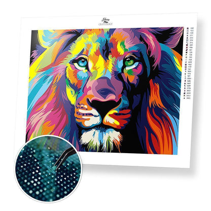 Colorful Lion - Diamond Painting Kit - Home Craftology
