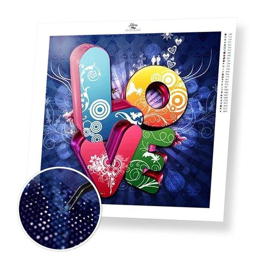 Colorful Love - Diamond Painting Kit - Home Craftology