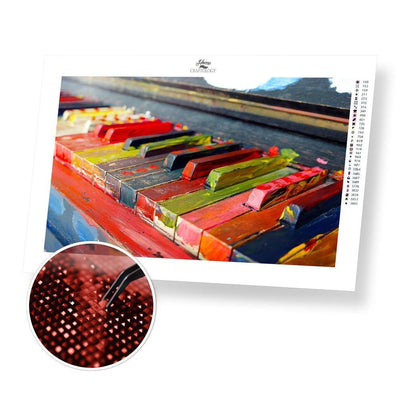 Colorful Piano - Diamond Painting Kit - Home Craftology