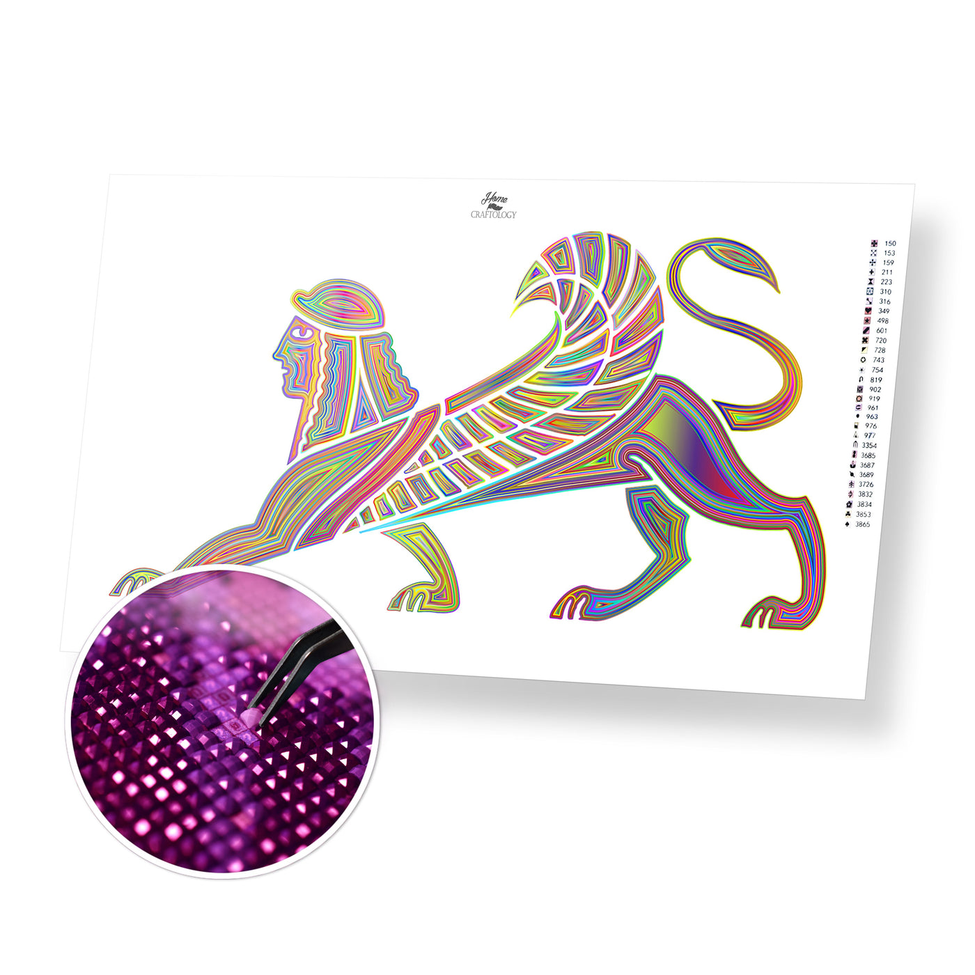 Colorful Sphinx - Premium Diamond Painting Kit