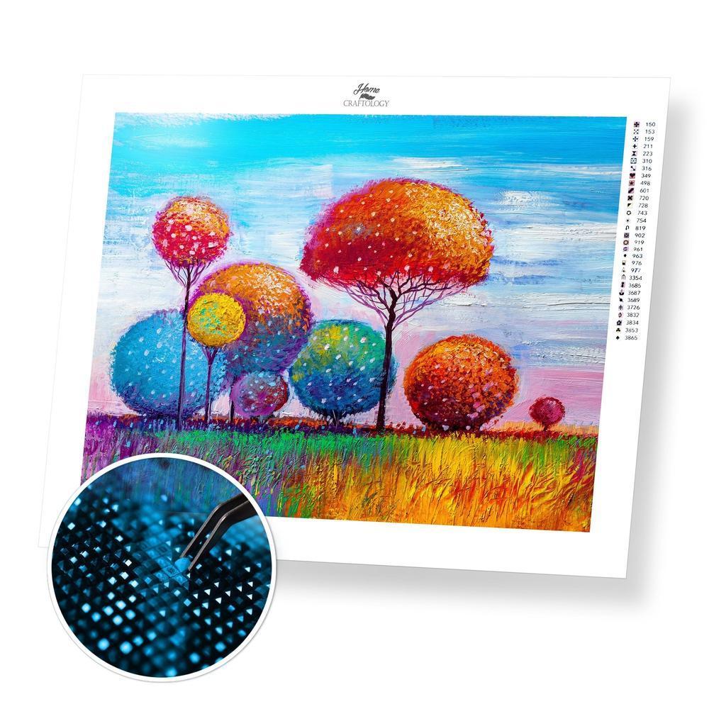 Colorful Trees - Premium Diamond Painting Kit