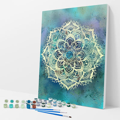 Blue Mandala Kit - Paint By Numbers