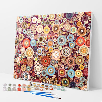 Colorful Circles Kit - Paint By Numbers