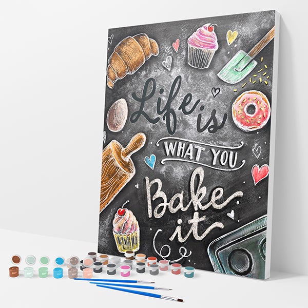 Life is What You Bake it Kit - Paint By Numbers