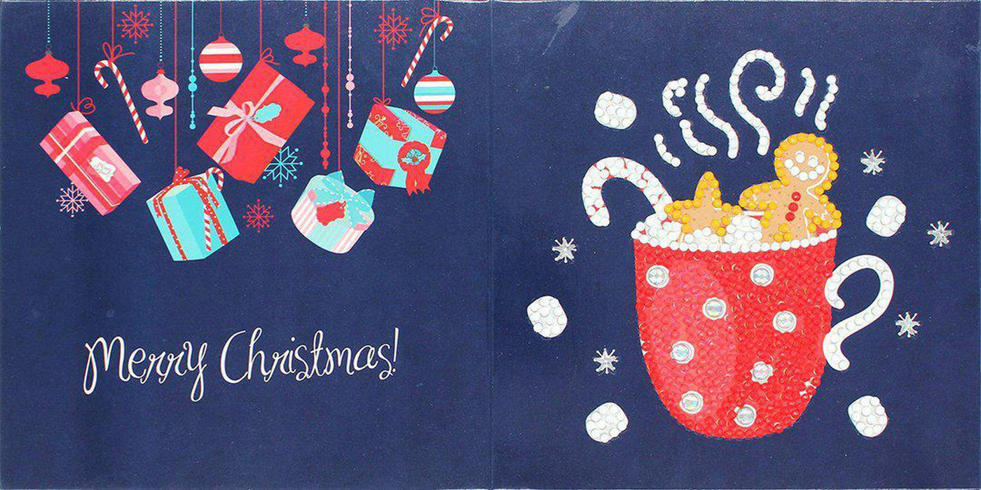 Set of 8 White and Blue Christmas Cards