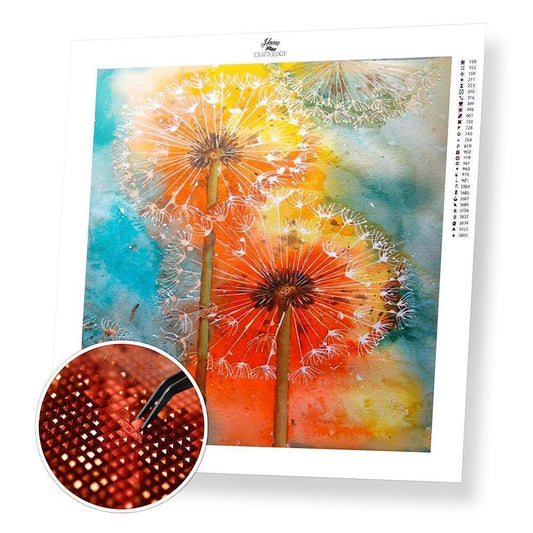 Dandelion Painting - Diamond Painting Kit - Home Craftology