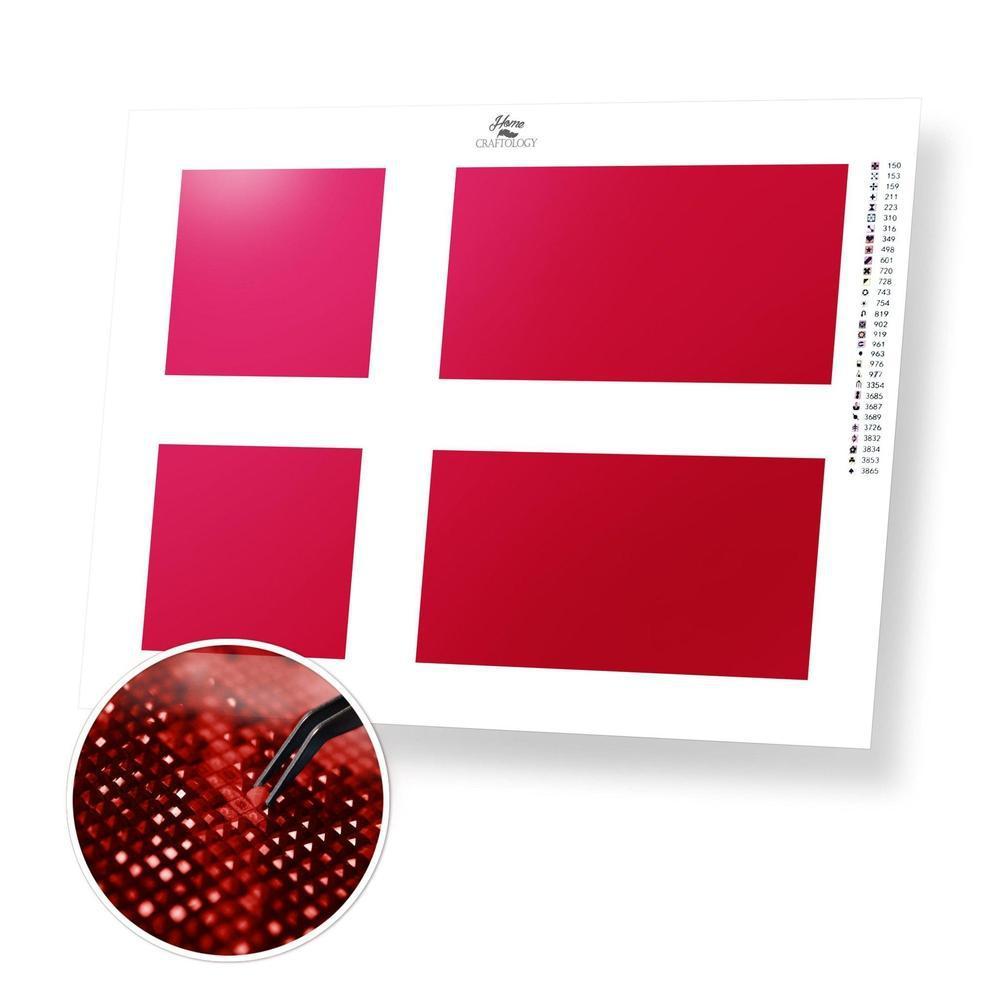 Denmark Flag - Diamond Painting Kit - Home Craftology