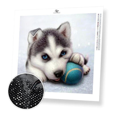 Dog Husky - Diamond Painting Kit - Home Craftology