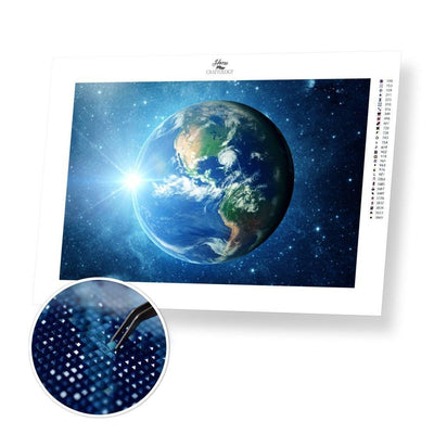 Earth Day and Night - Diamond Painting Kit - Home Craftology
