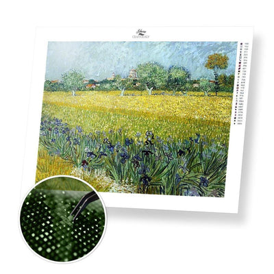 Field with Irises - Diamond Painting Kit - Home Craftology
