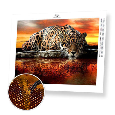 Fierce Leopard - Diamond Painting Kit - Home Craftology