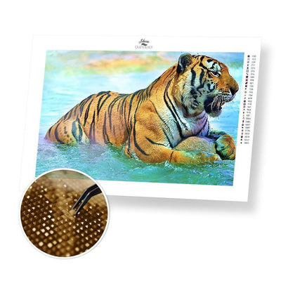 Fierce Tiger - Diamond Painting Kit - Home Craftology