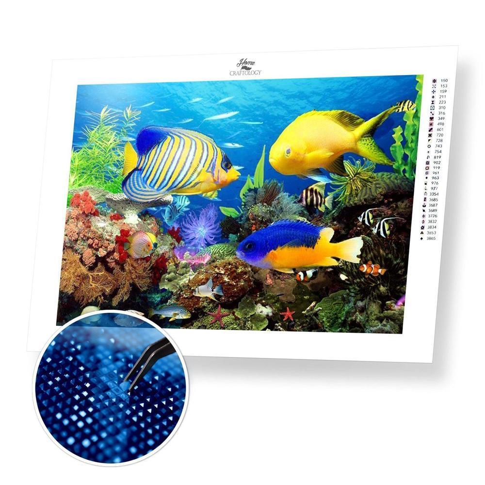 Fishes - Diamond Painting Kit - Home Craftology