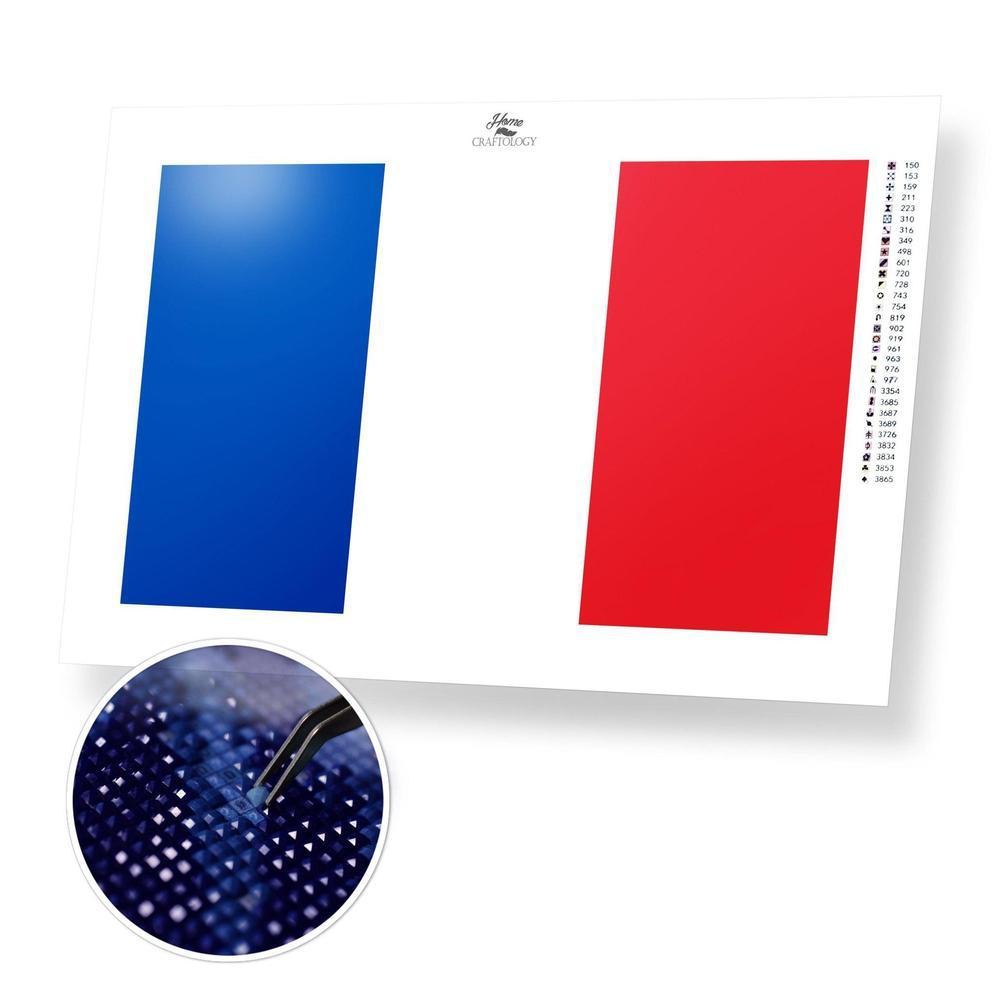 France Flag - Diamond Painting Kit - Home Craftology