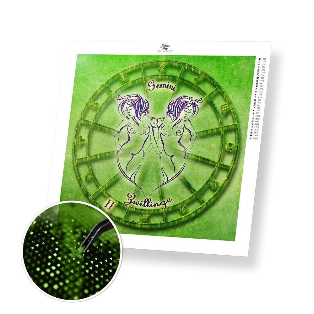 Gemini Horoscope - Diamond Painting Kit - Home Craftology