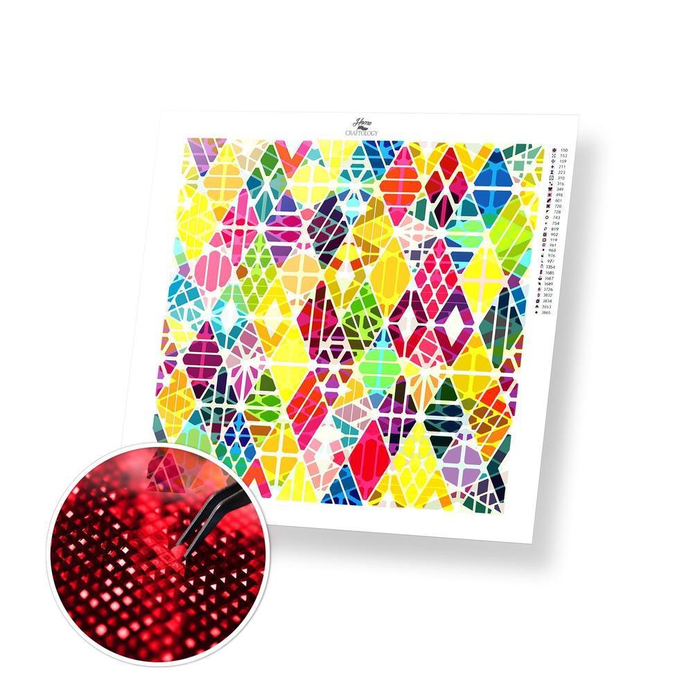 Geometric Colorful Background - Premium Diamond Painting Kit