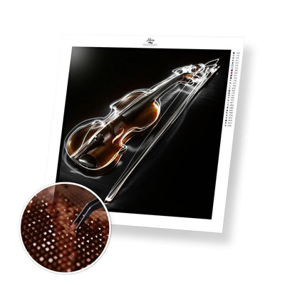 Glowing Violin - Premium Diamond Painting Kit