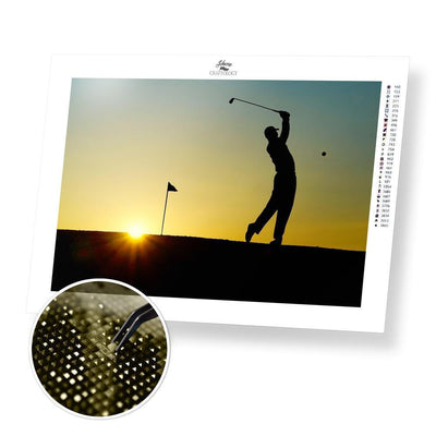 Golf Sunset - Premium Diamond Painting Kit