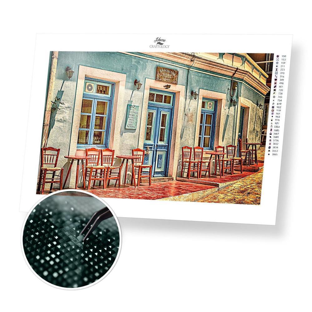 Greece Cafe - Diamond Painting Kit - Home Craftology