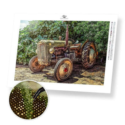 Green Tractor - Premium Diamond Painting Kit