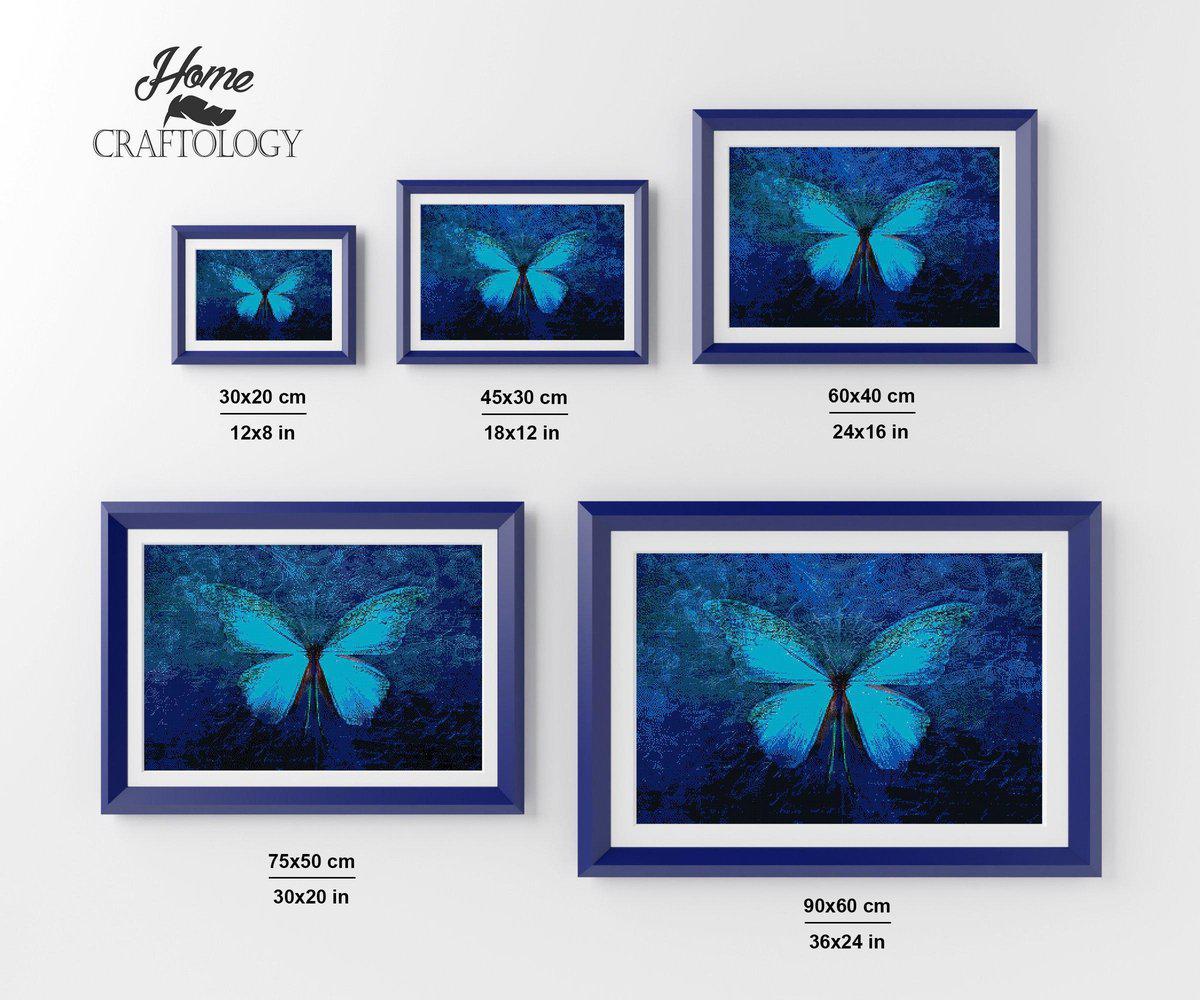 Blue Butterfly - Premium Diamond Painting Kit