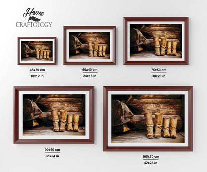 Cowboy Boots - Premium Diamond Painting Kit