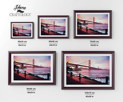 Golden Gate Bridge - Premium Diamond Painting Kit