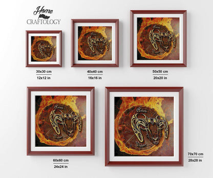 Aries Horoscope - Premium Diamond Painting Kit