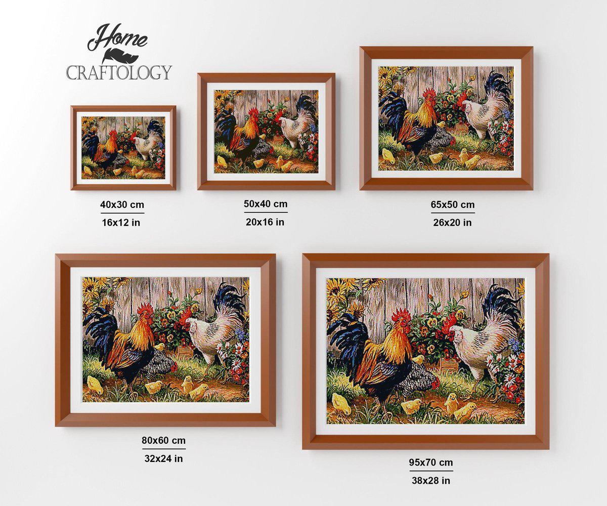 Chickens - Premium Diamond Painting Kit