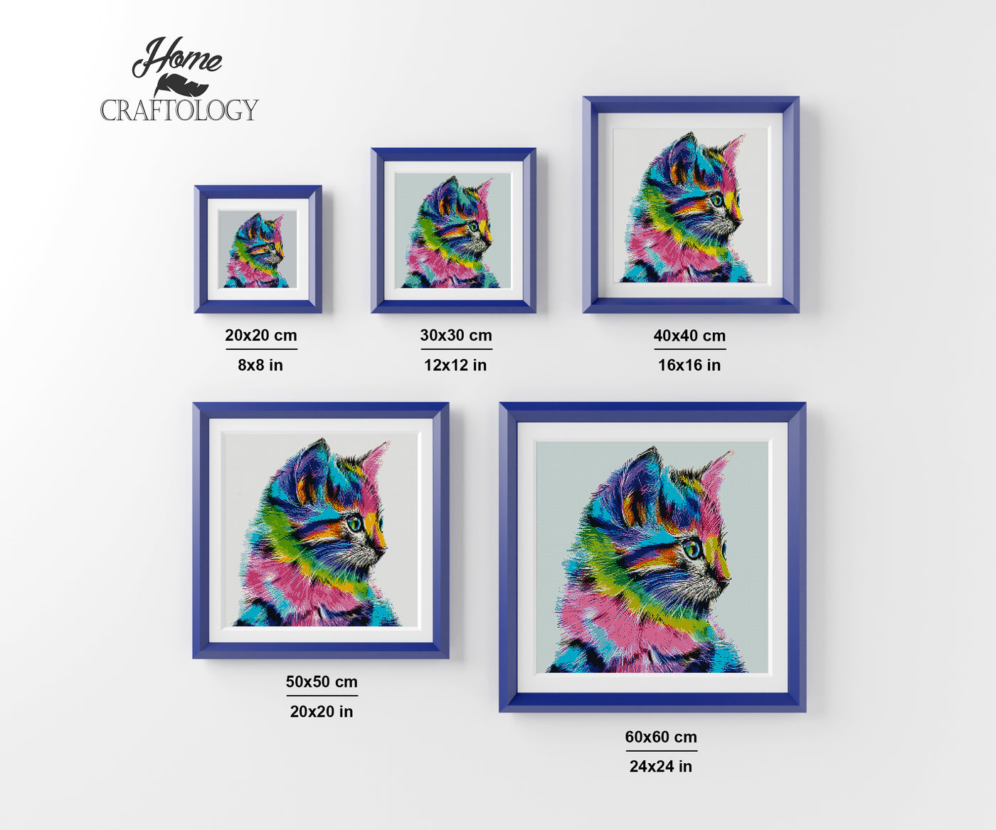 Colorful Cat - Premium Diamond Painting Kit