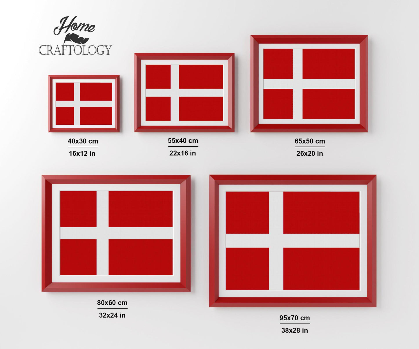 Denmark Flag - Premium Diamond Painting Kit