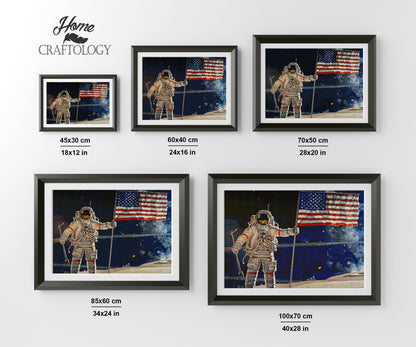 First Man on the Moon - Premium Diamond Painting Kit