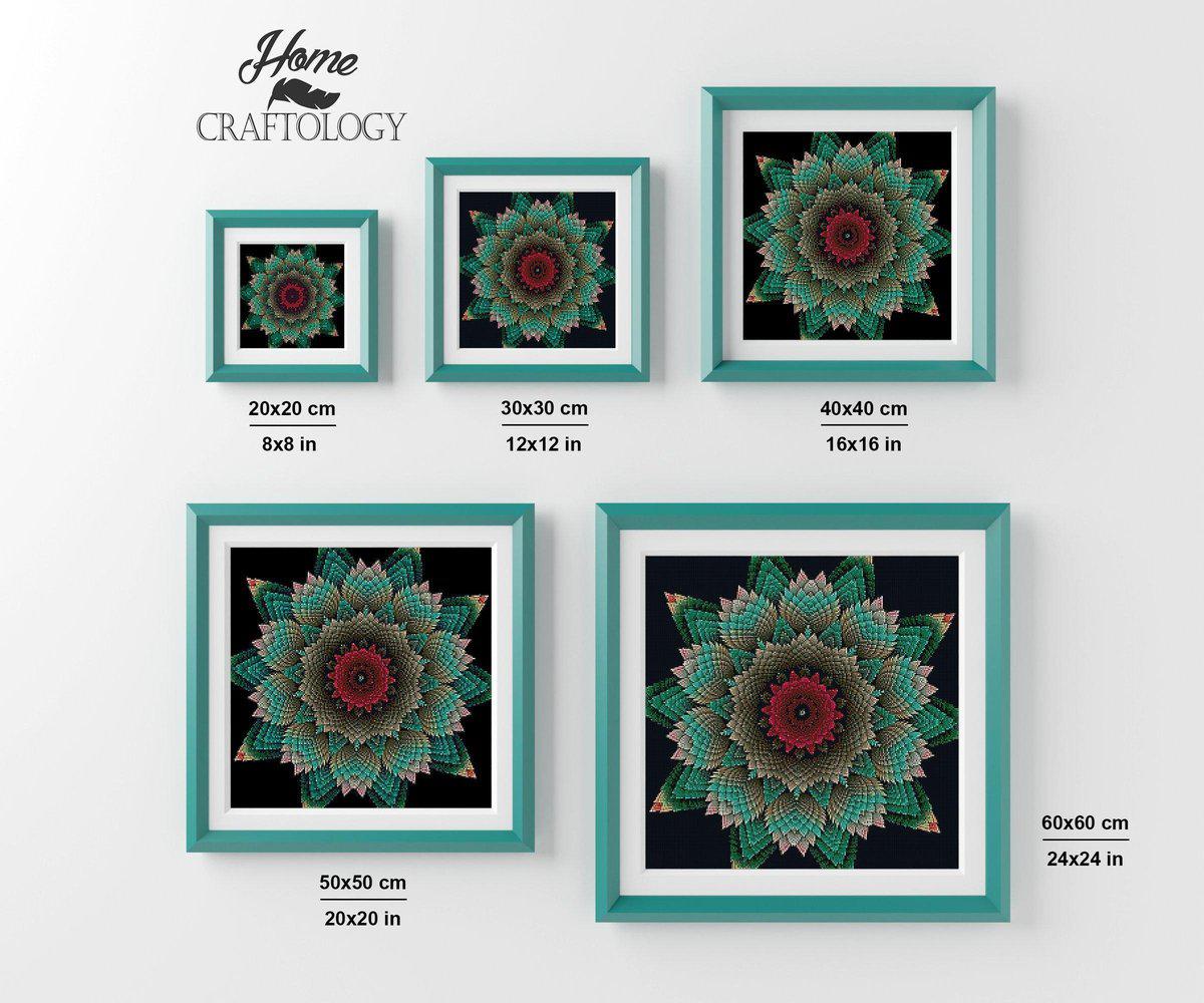 Flower Mandala - Premium Diamond Painting Kit