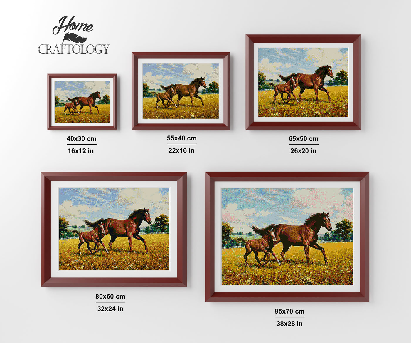 Horse and Foal - Premium Diamond Painting Kit