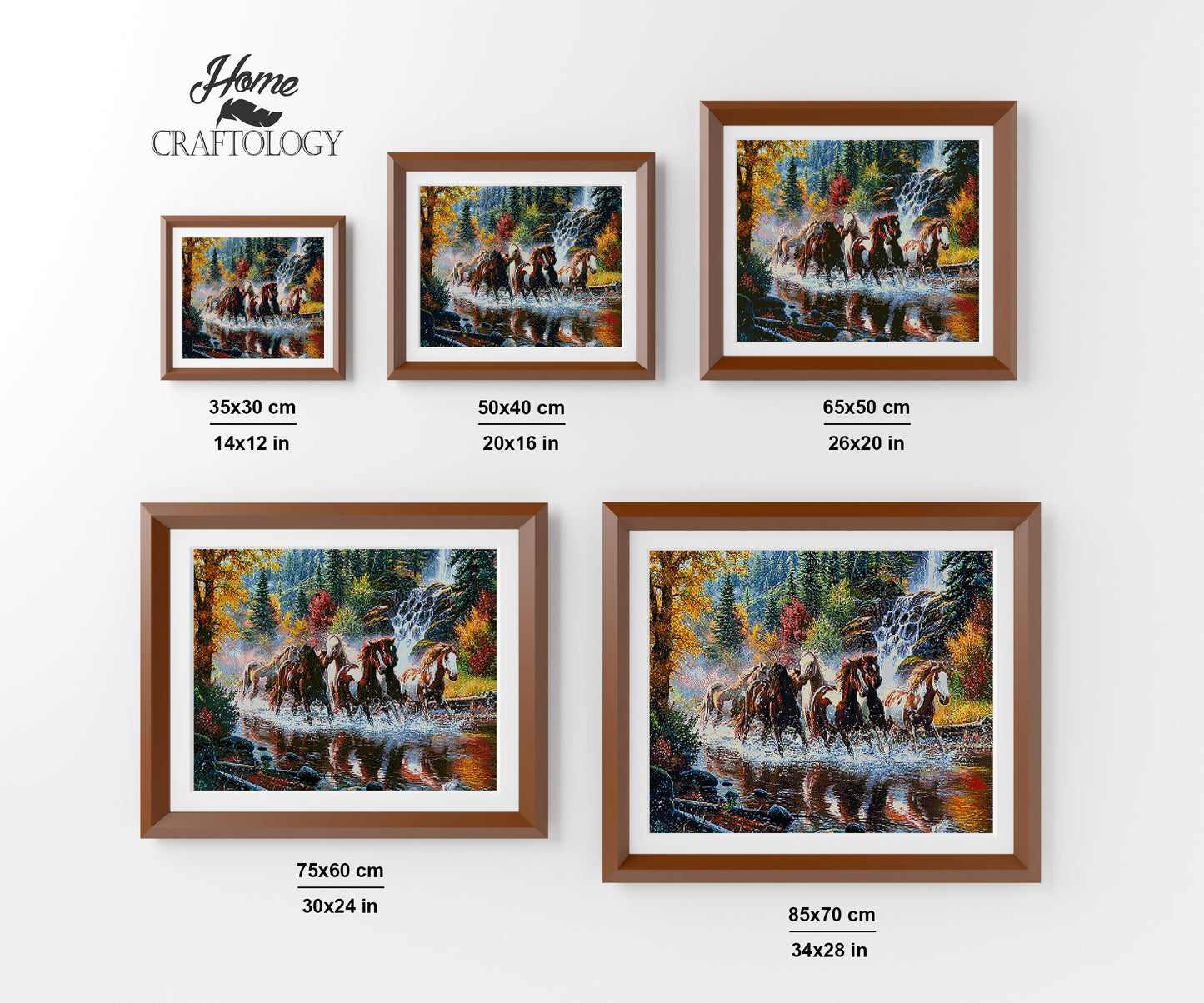 Horses Running - Premium Diamond Painting Kit