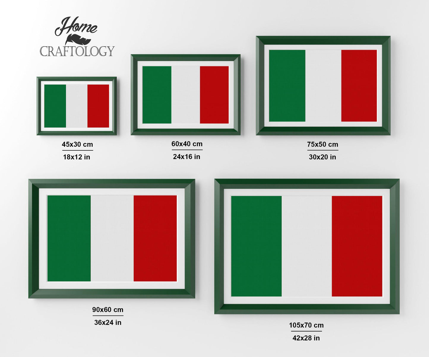 Italy Flag - Premium Diamond Painting Kit