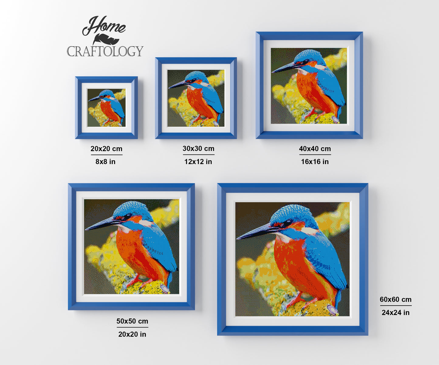 Kingfisher Bird - Premium Diamond Painting Kit