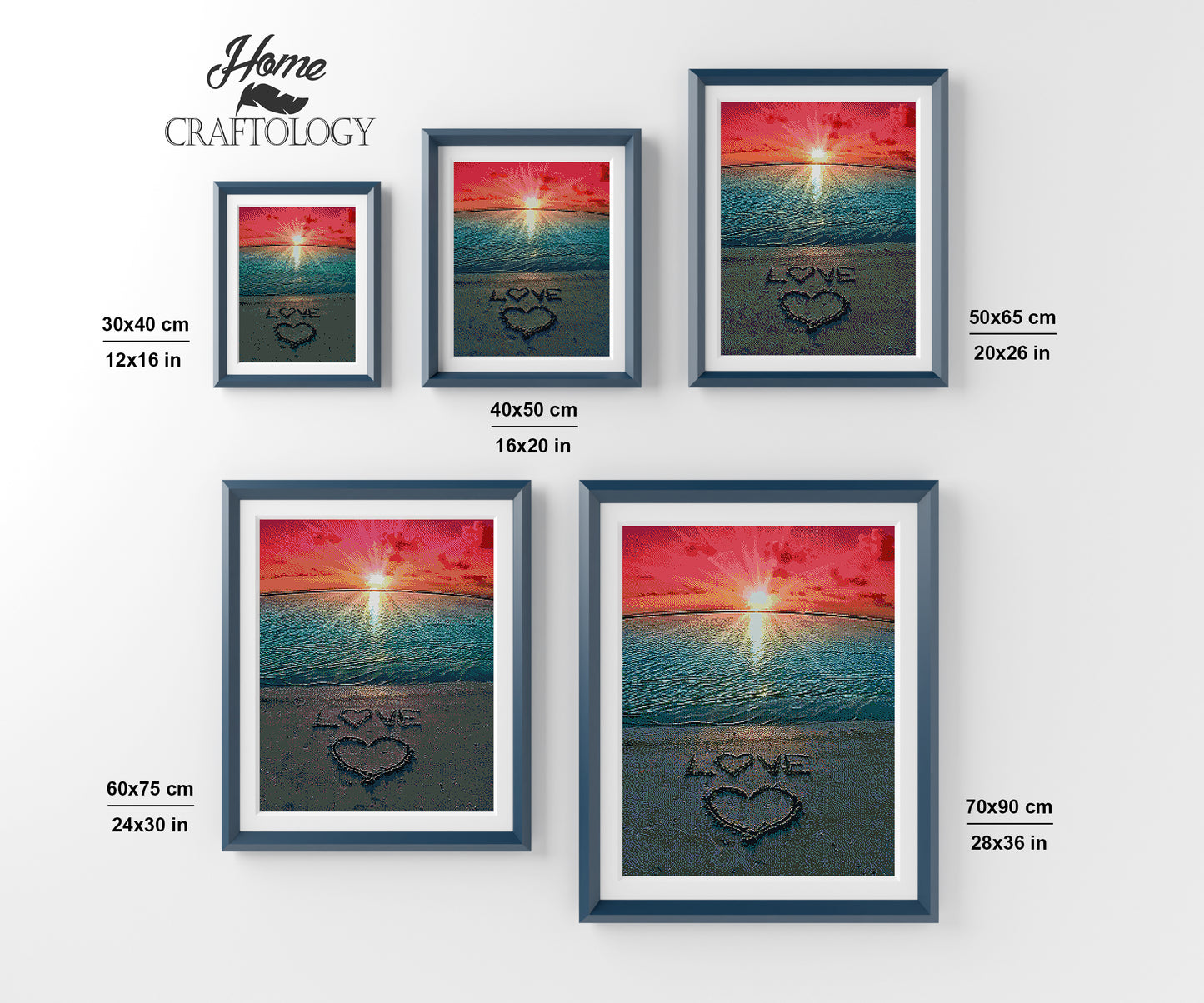 Love on the Beach - Premium Diamond Painting Kit