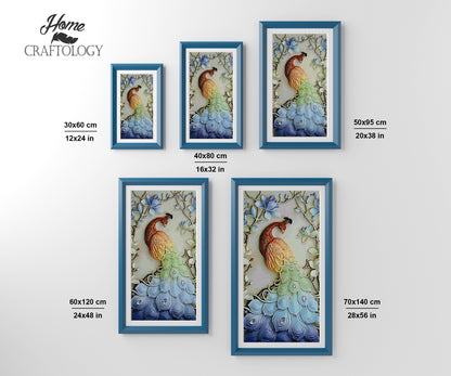 Pretty Peacock - Premium Diamond Painting Kit