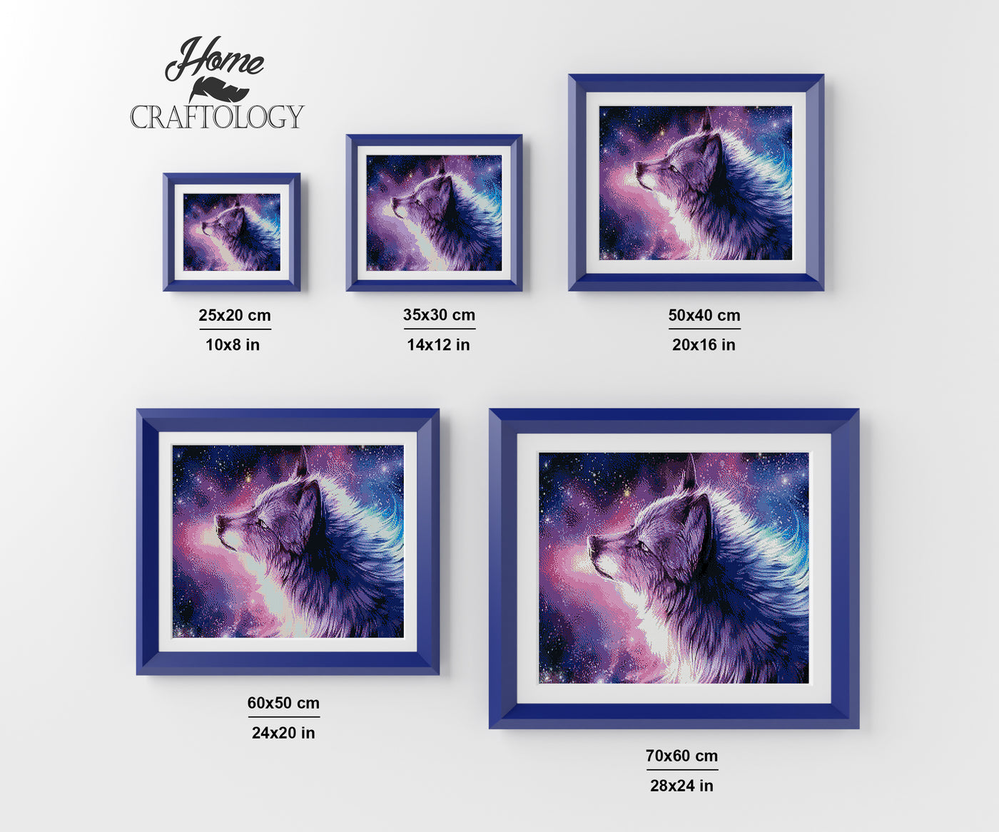 Purple Wolf - Premium Diamond Painting Kit