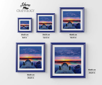 Sunset Dock - Premium Diamond Painting Kit