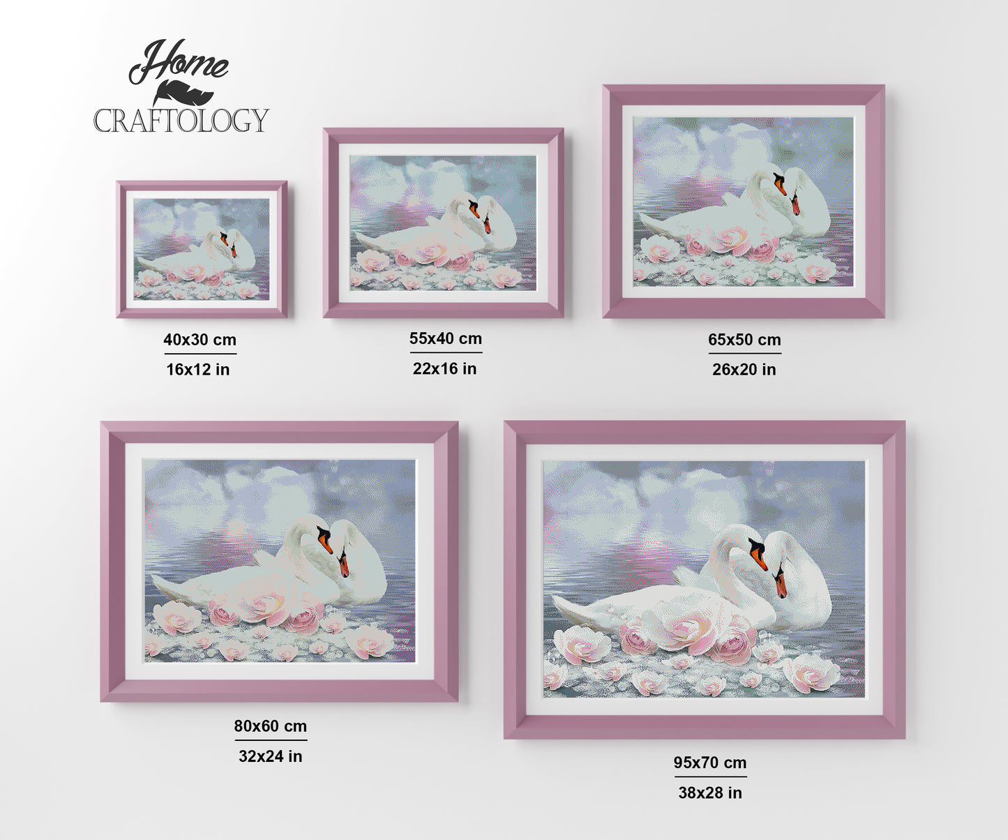 Swan Lake Lovers - Premium Diamond Painting Kit