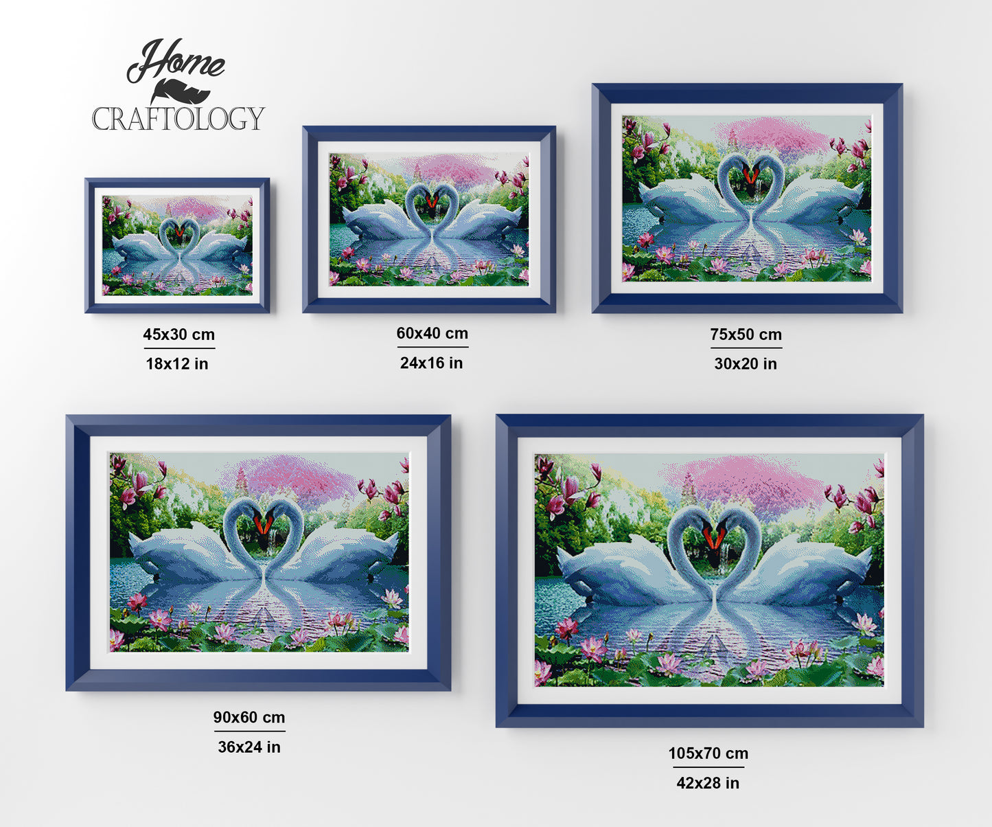 Swan Lovers - Premium Diamond Painting Kit